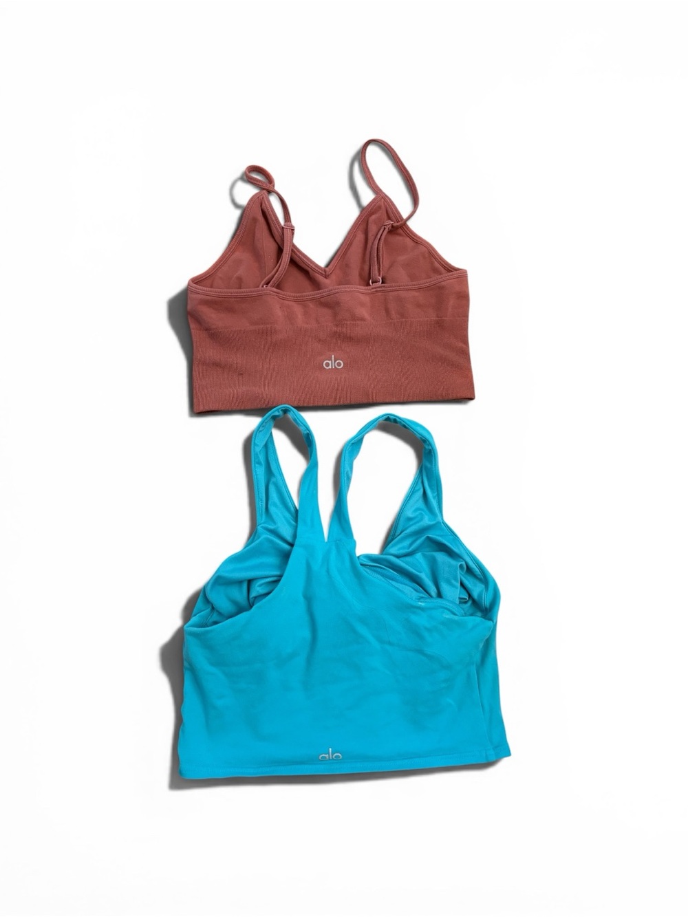 2 ALO Pieces;  Blue Sports Bra + Rust Bralette Set. *WORN CONDITION* - Picture 6 of 6